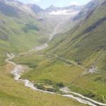 Der Furkapass, die Rhonegletscher und die Grand Hotels